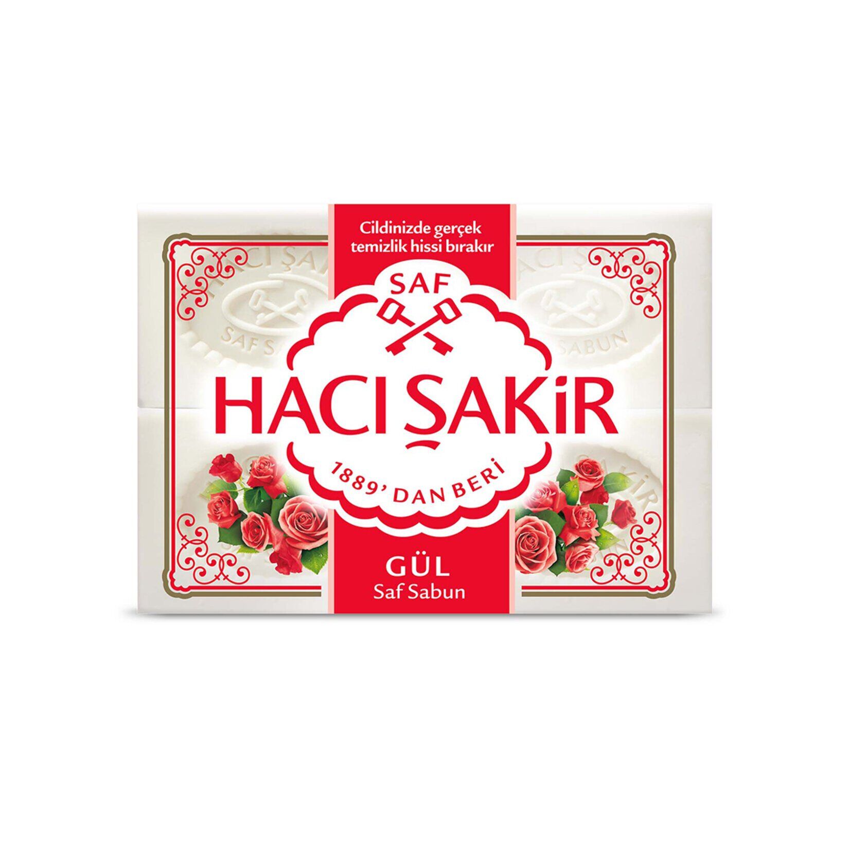 Hacı Şakir Gül Beyaz Kalıp Sabun 150 Gr X 4 600 Gr
