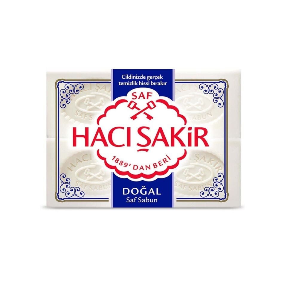 Hacı Şakir Doğal Beyaz Kalıp Sabun 4 X150 Gr