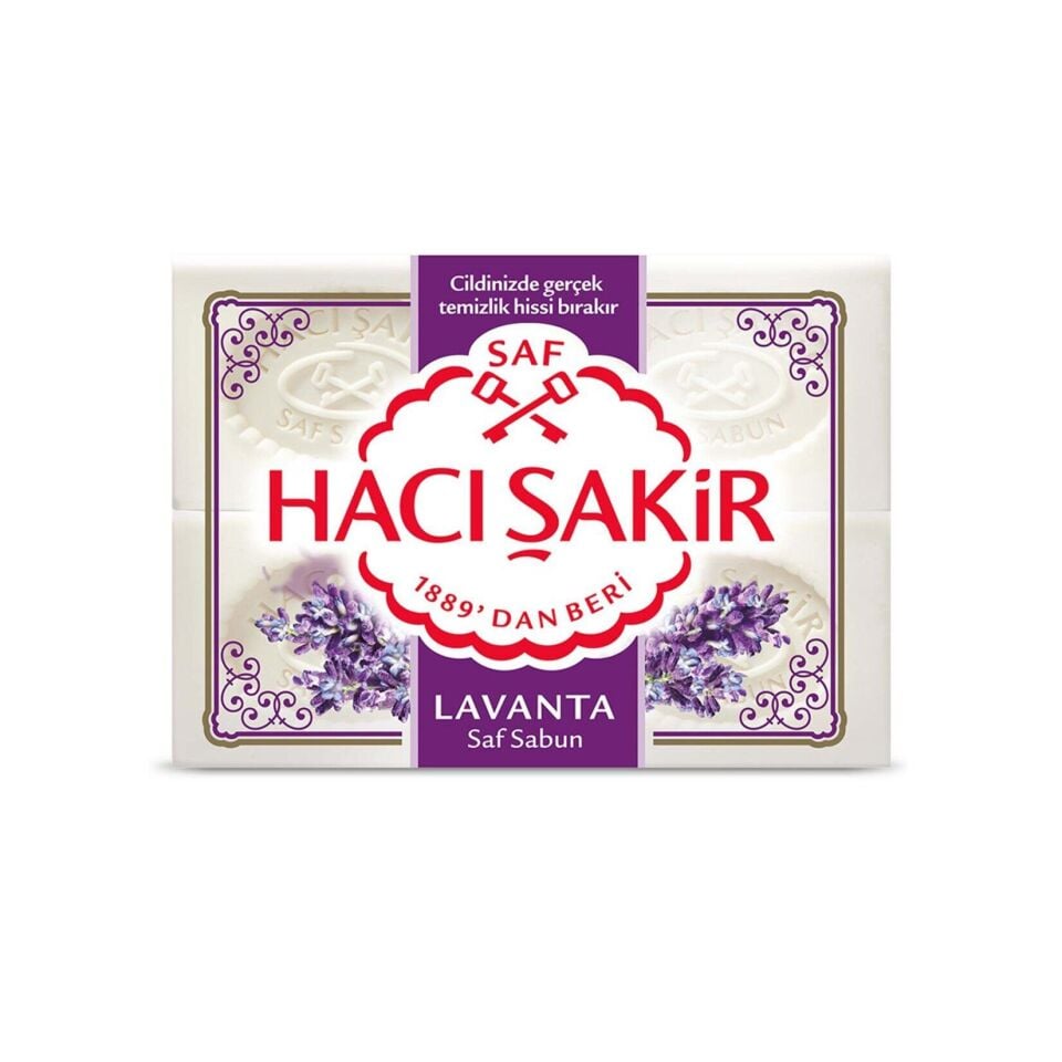 Hacı Şakir Lavanta Beyaz Kalıp Sabun 4 X150 Gr