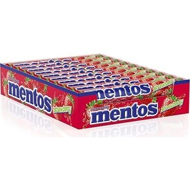 Mentos Şekerleme 37,5 gr 20'li Paket Çilek Aromalı