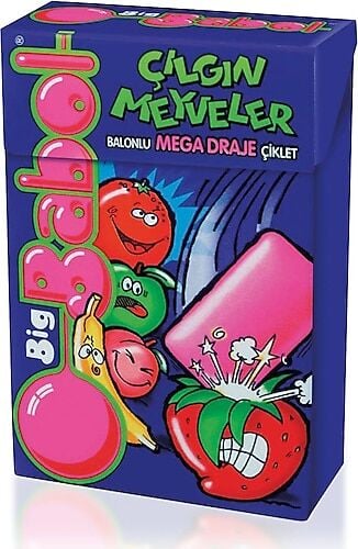 Big Babol Çılgın Meyveler 36 Gr X 20 Adet