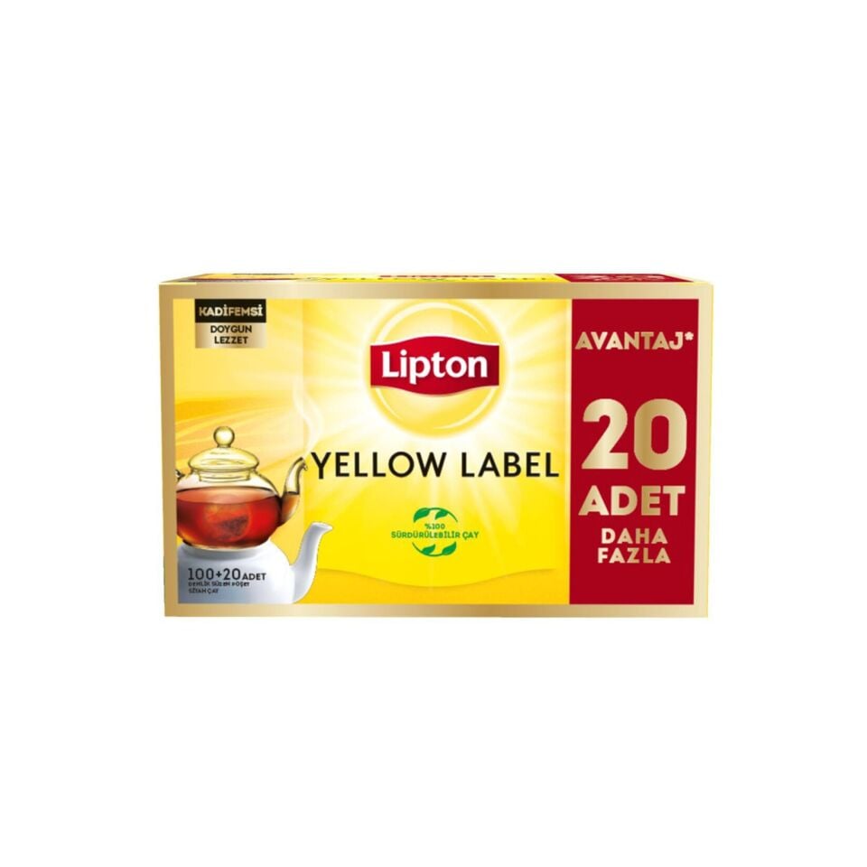 Lipton Yellow Label  Demlik Poşet Çay 120 Adet 384 Gr