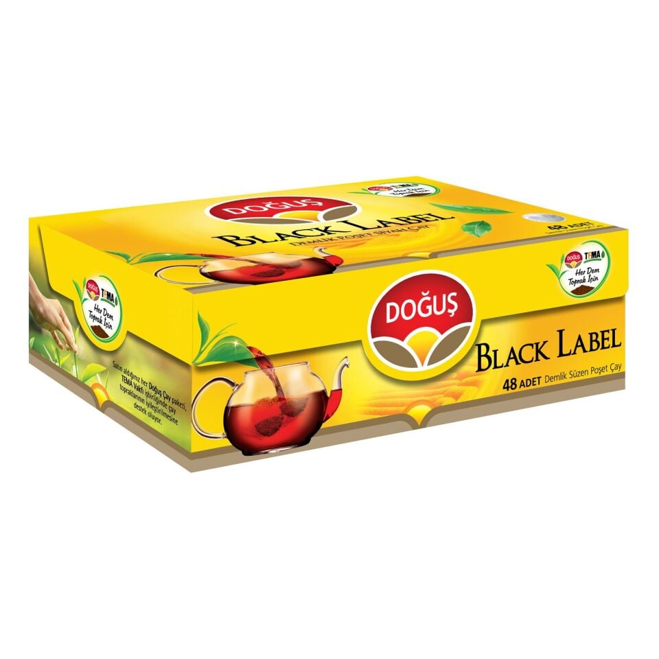 Doğuş Black Label Demlik Poşet Çay 48 Adet 153 Gr