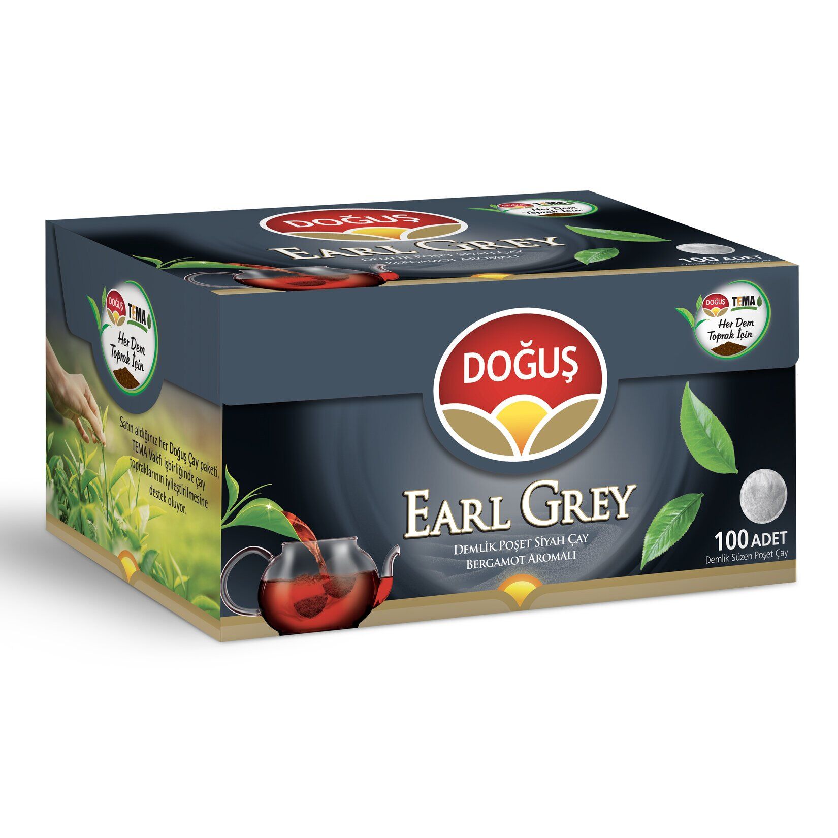 Doğuş Earl Grey Demlik Poşet Çay 100 Adet 320 Gr