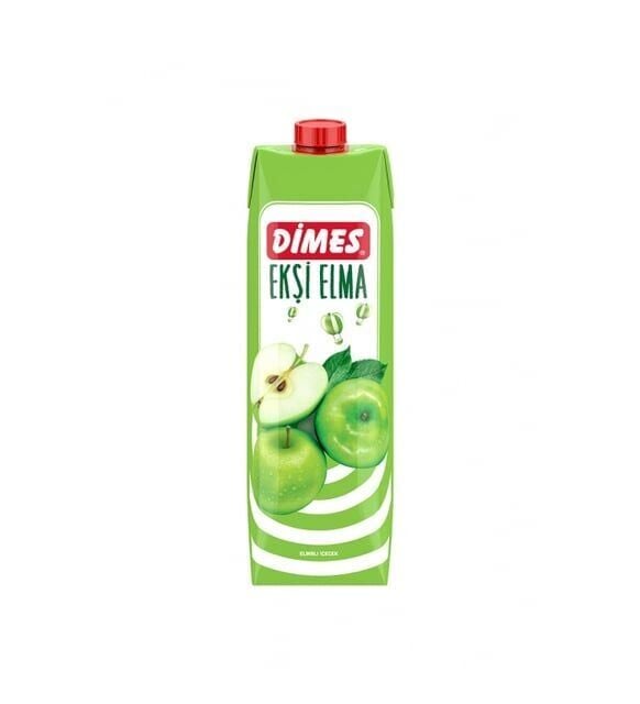 Dimes Meyve Suyu Ekşi Elma 1 Lt X 12 Adet