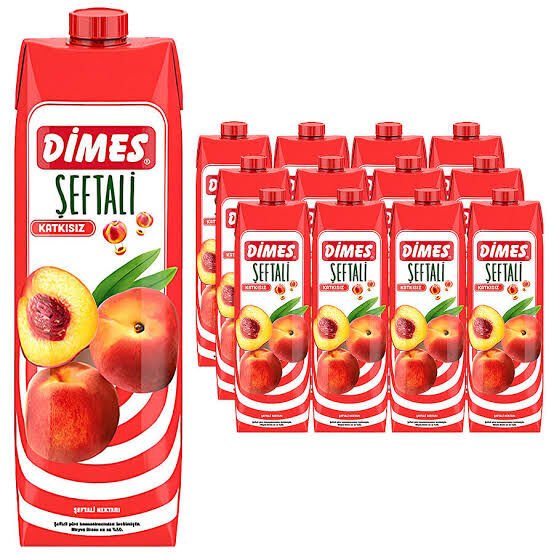 Dimes Meyve Suyu Şeftali 1 LT X 12 ADET