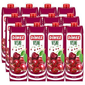 Dimes Meyve Suyu Vişne 1 LT X 12 ADET