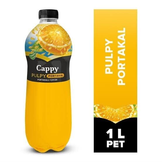 Cappy Meyve Suyu Pulpy Portakal 1 Lt X 12 Adet