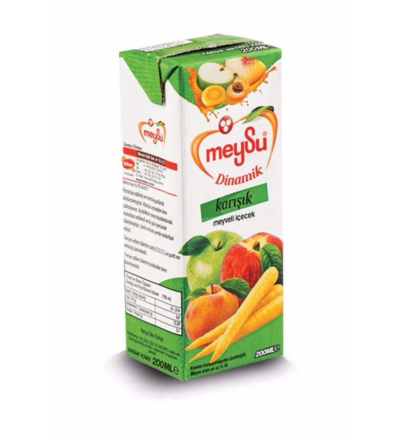 Meysu Meyve Suyu Tetra Dinamik Karışık 200 Ml X 27 Adet