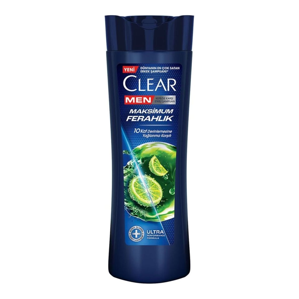 Clear Men Kepeğe Karşı Etkili Şampuan Yağlı Saç Derisi İçin Limon Özlü 350 Ml