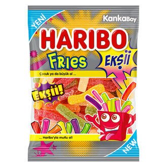 Haribo Fizz Fries Jelibon 70 G 25 ADET
