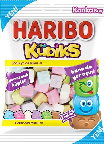 Haribo Kubiks Jelibon 80 gr 25 ADET