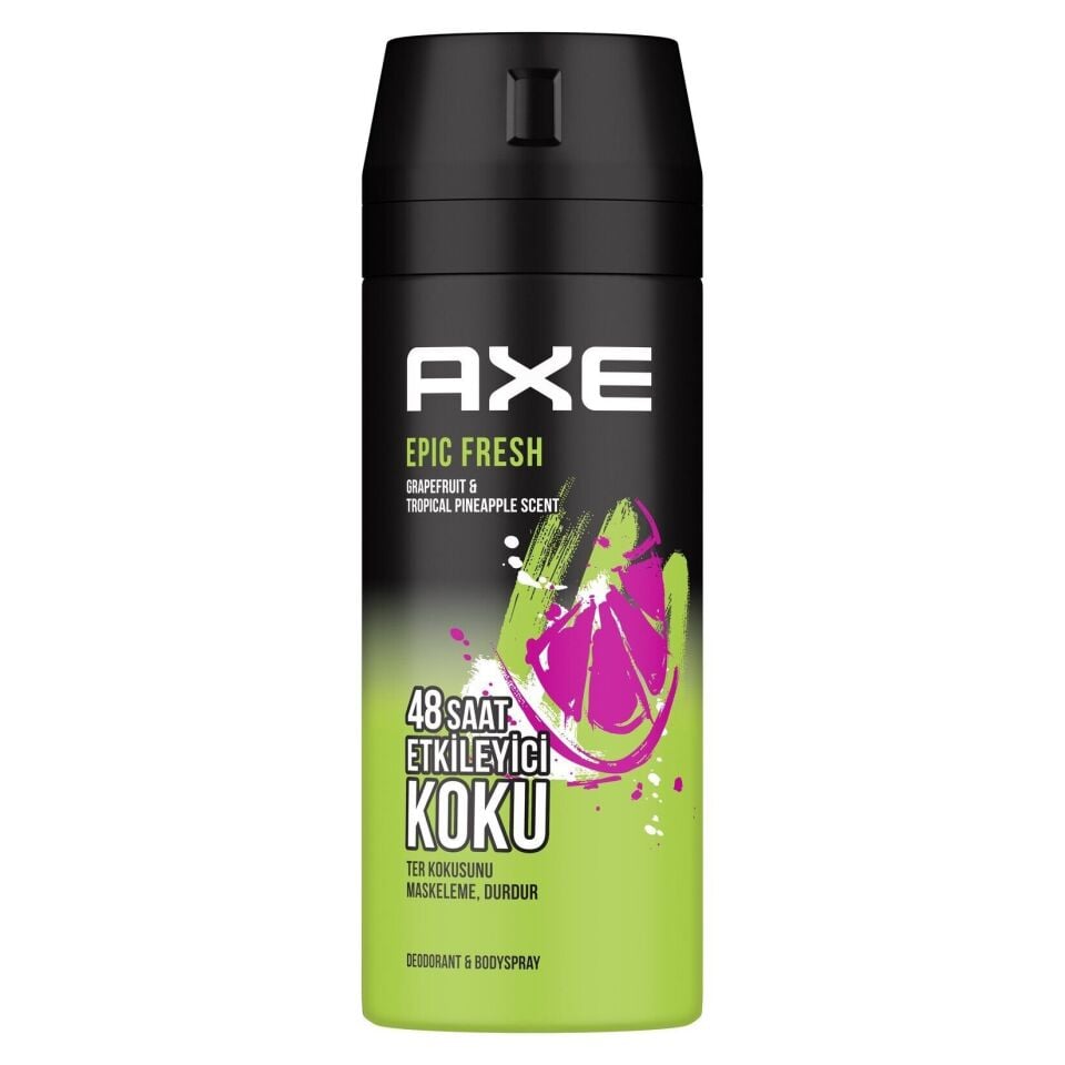 Axe Erkek Deodorant & Bodyspray Epic Fresh 48 Saat Etkileyici Koku 150 Ml