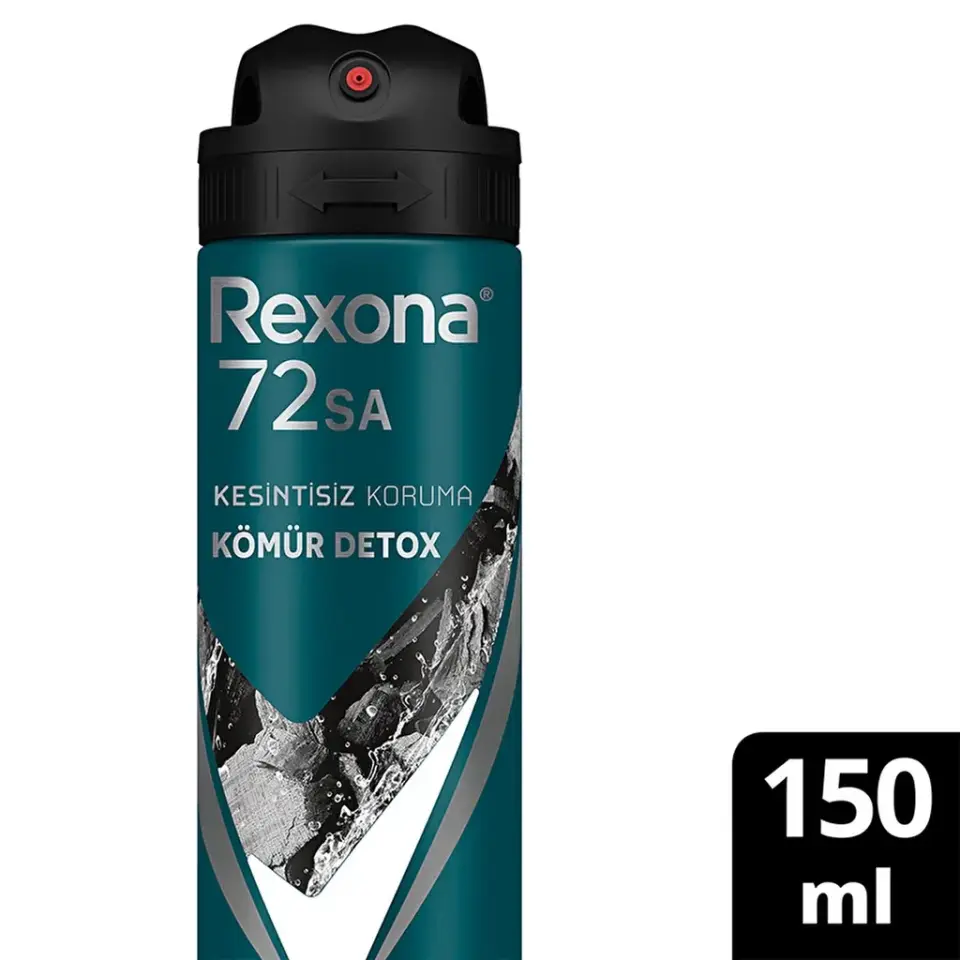 Rexona Men Erkek Sprey Deodorant Kömür Detox 150 Ml
