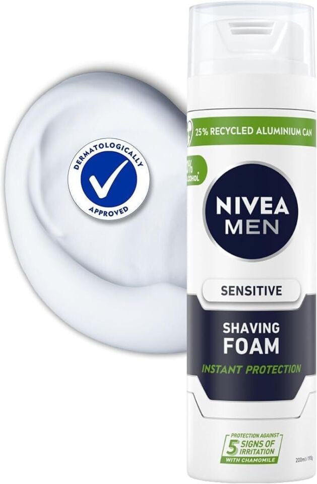 Nivea Men Hassas Ciltler İçin Tıraş Köpüğü 200 Ml