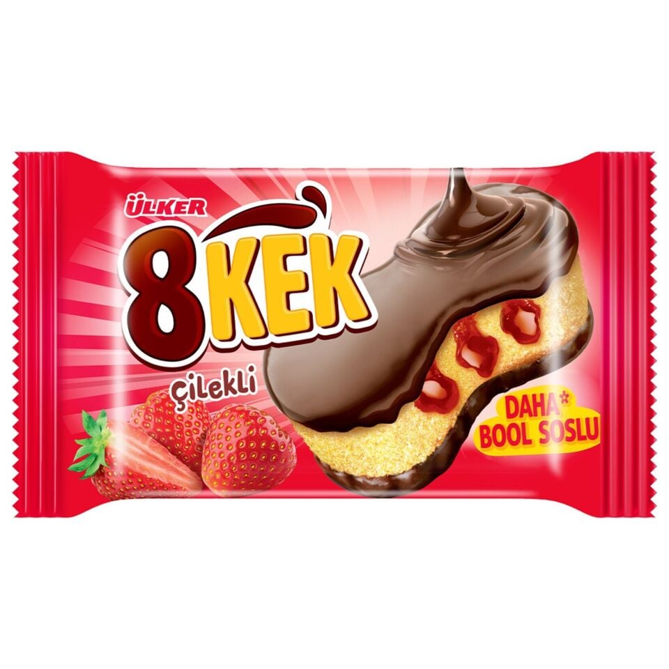8 Kek Çilekli 55 Gr X 24 Adet