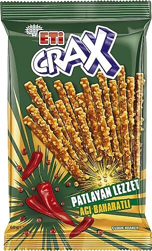 Eti Crax Patlayan Lezzet Acı Baharatlı Çubuk 50 G X 20 ADET