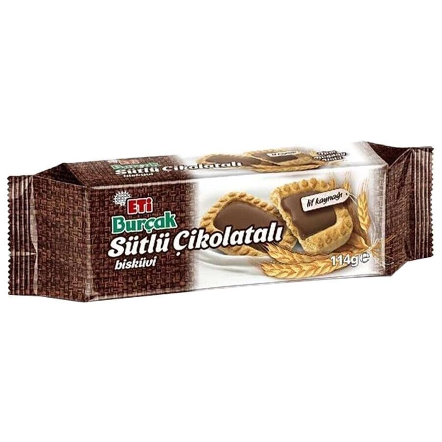 Eti Sütlü Çikolatalı Burçak 114 Gr X 12 Adet