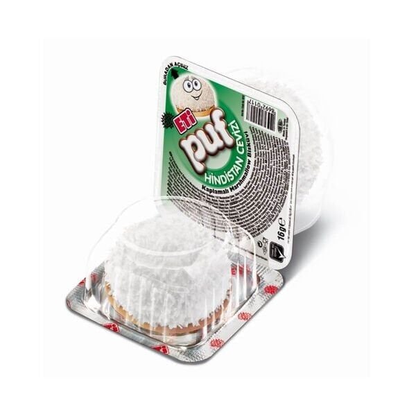 Eti Puf Hindistan Cevizi Dolgulu Marshmallow Bisküvi 16 Gr X 48 Adet
