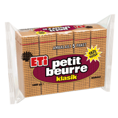 Eti Petit Beurre Bisküvi 5'li 1 kg
