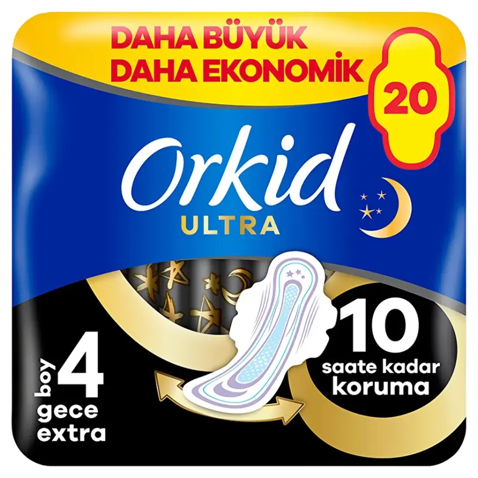 Orkid Ultra Ekstra 4'lü Paket Ekstra Ped 20'li