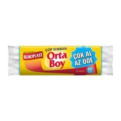 Koroplast Orta Boy Çöp Torbası 40'lı