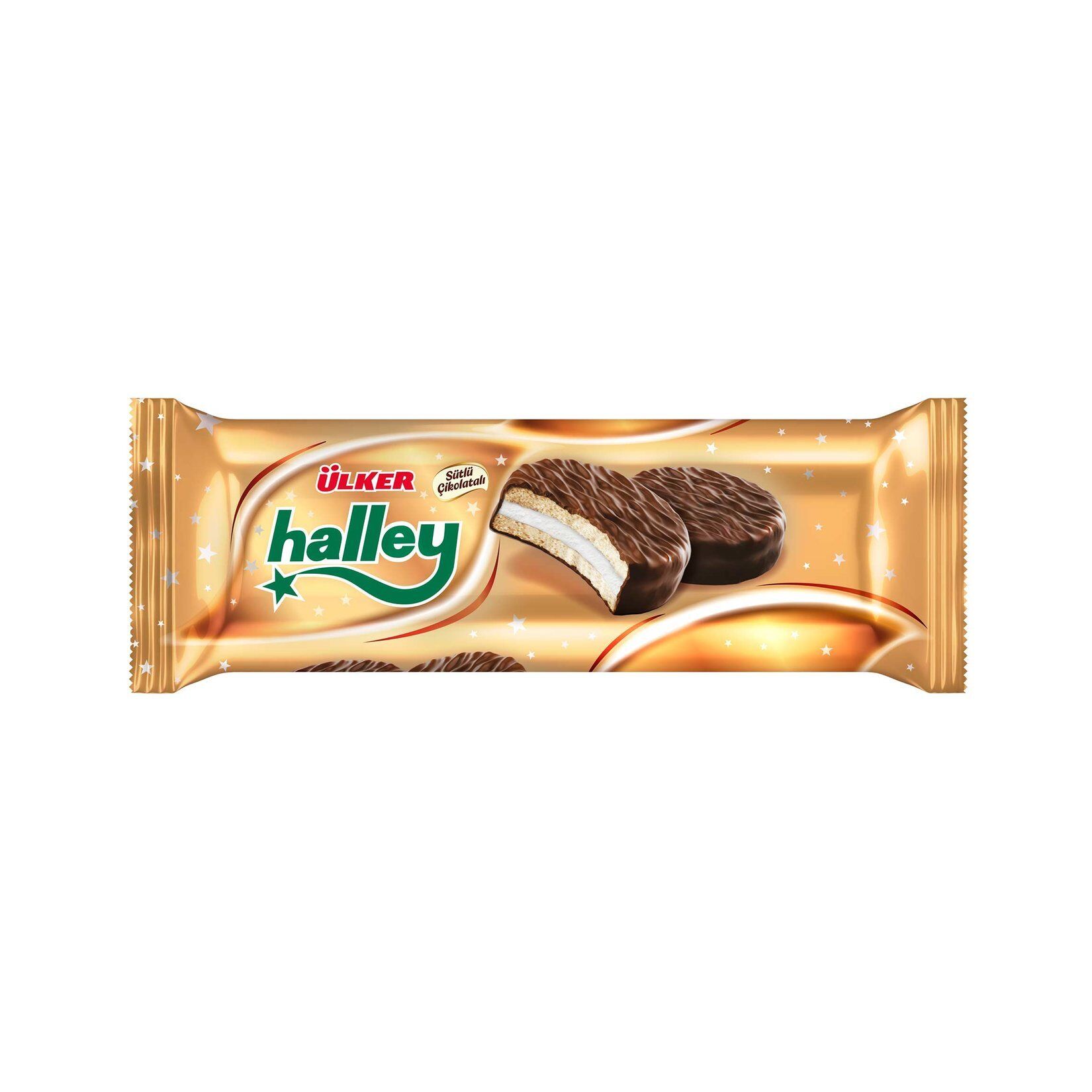 Ülker Halley Çikolata Kaplamalı Sandviç Bisküvi 240 GR X 12 ADET