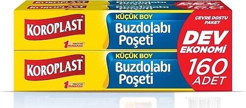 Koroplast Buzdolabı Poşeti Küçük Boy 160'Lı
