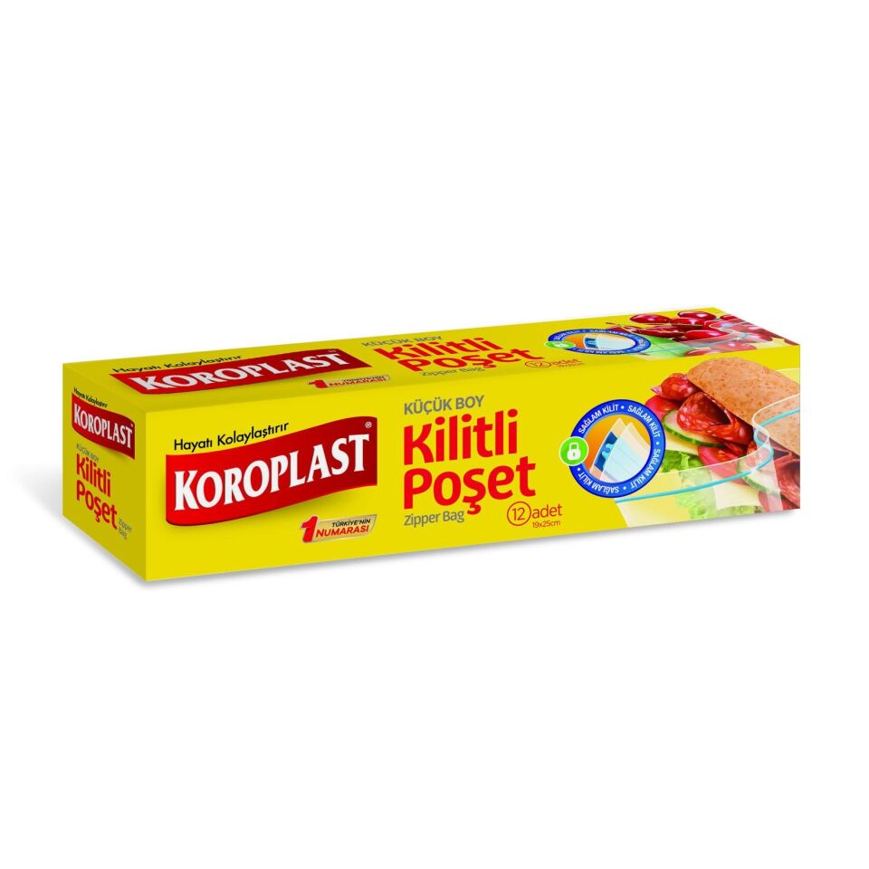 Koroplast Kilitli Poşet Küçük Boy 12' Li