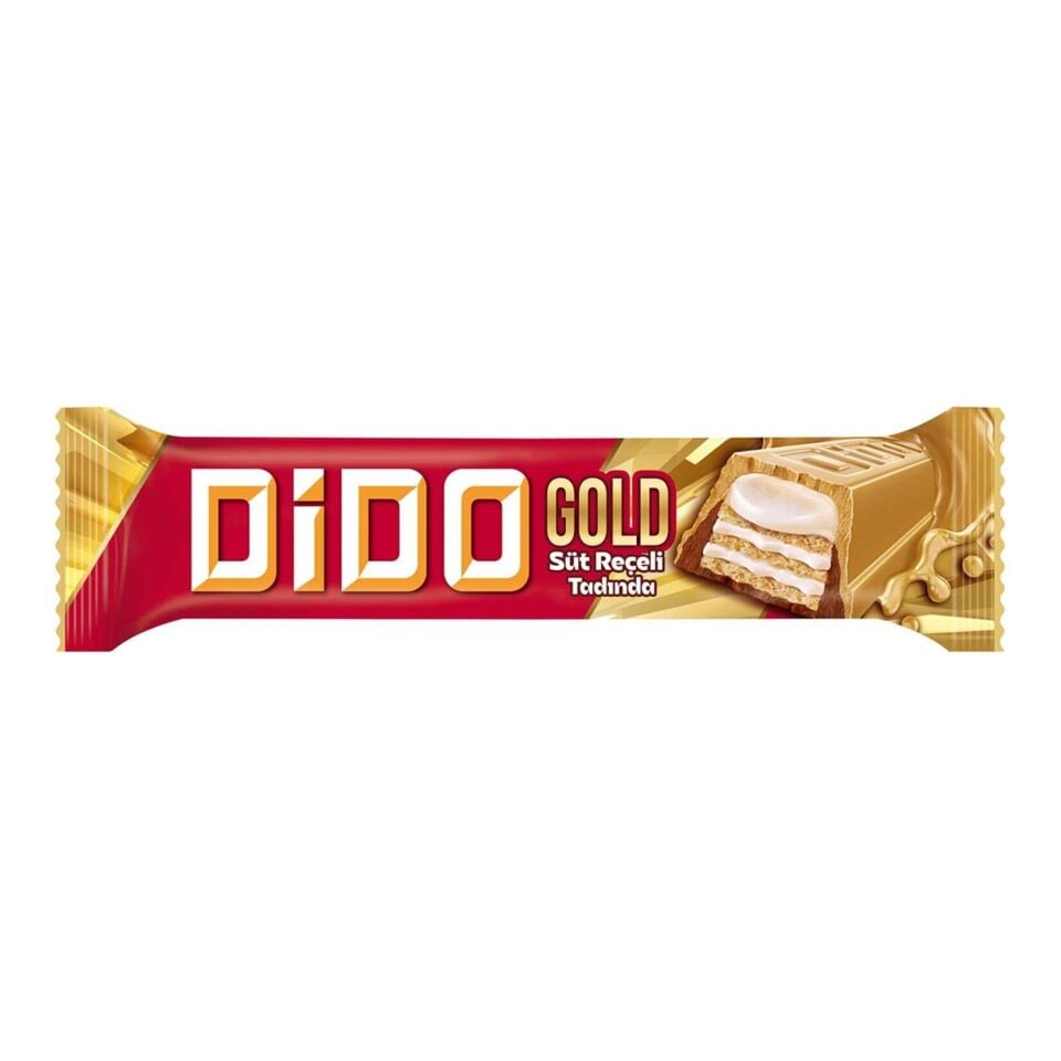 Ülker Dido Gold Süt Reçeli Tadında Çikolatalı Gofret 36 Gr X 24 Adet