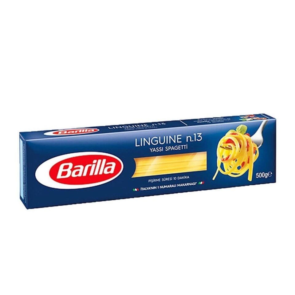 Barilla Linguine - Yassı Spagetti 500 Gr X 6 Adet