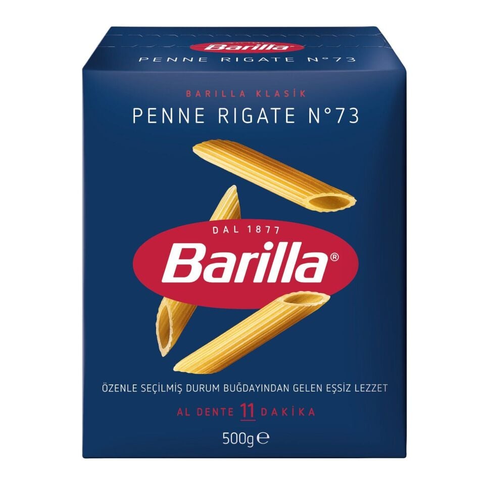 Barilla Penne Rigate (Kalem) Makarna 500 Gr X 6 Adet