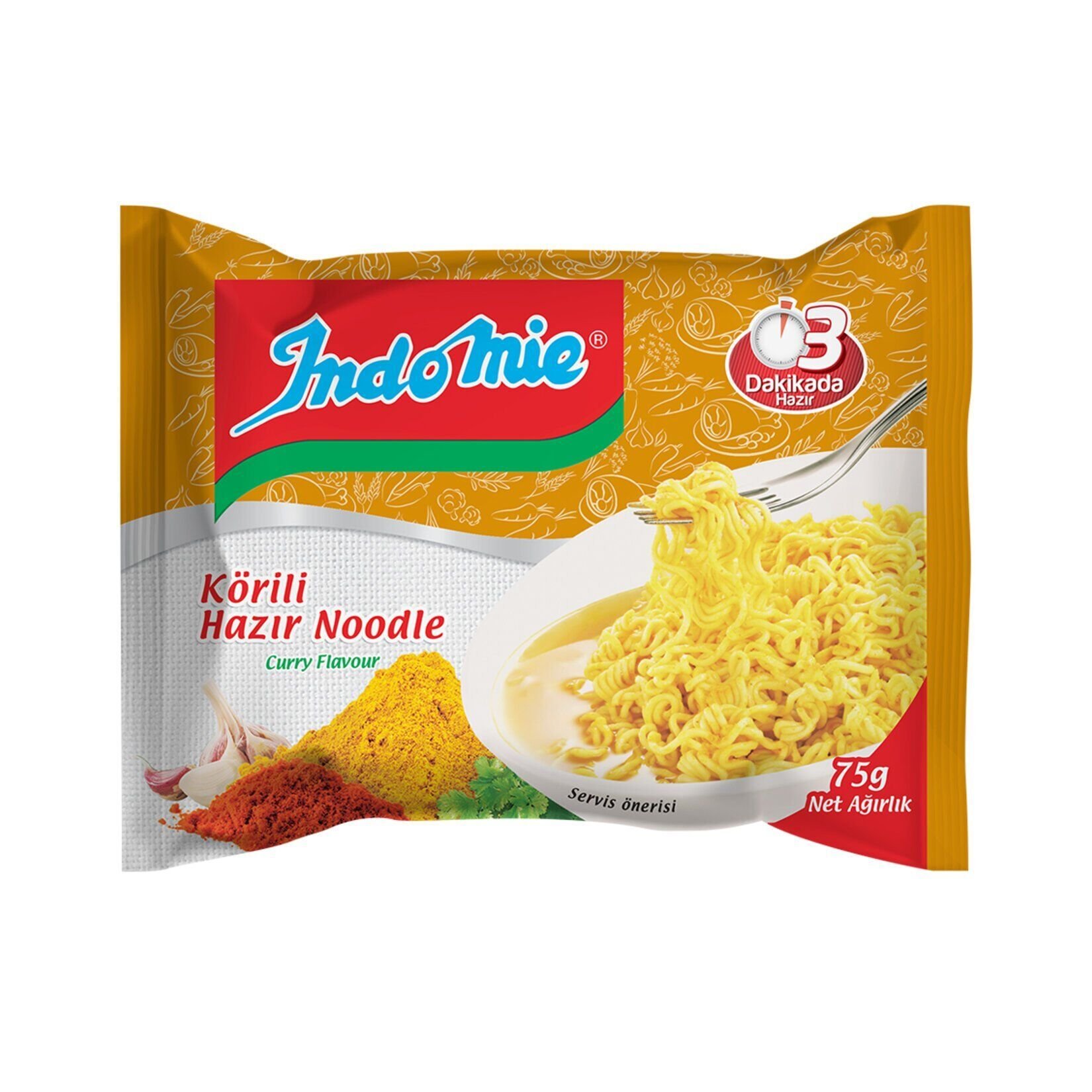 Indomie Körili Hazır Noodle 75 Gr  X 6 Adet