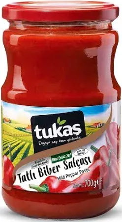 Tukaş Tatlı Biber Salçası 700 Gr