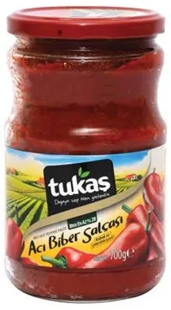 Tukaş Acı Biber Salçası 700 Gr