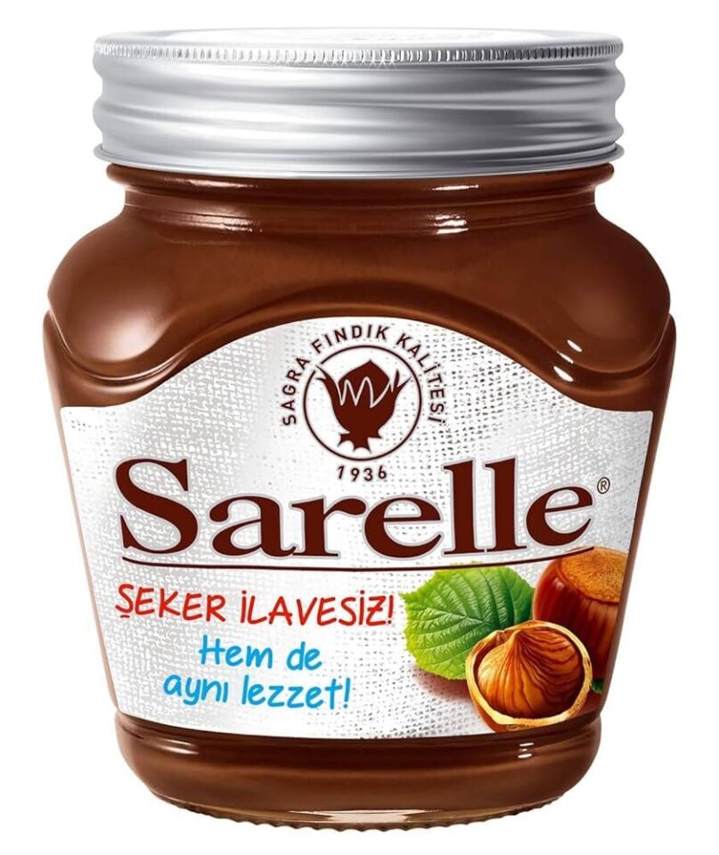 Sarelle Şekersiz Kakaolu Fındık Ezmesi 350 Gr