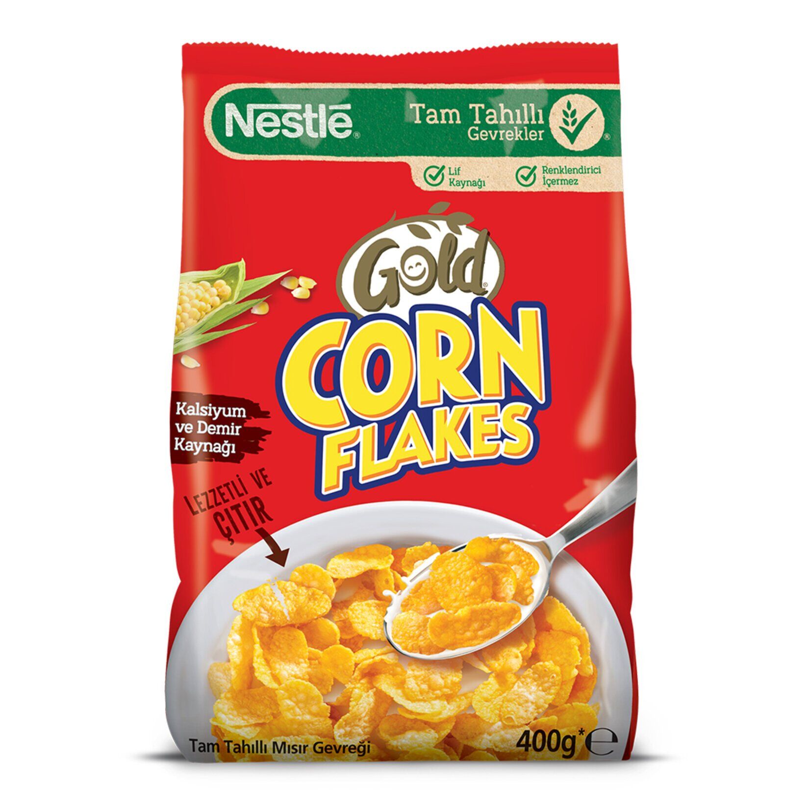 Nestle Gold Corn Flakes Tam Tahıl Mısır Gevreği 400 G