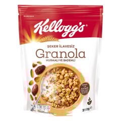 Kellogg's İlave Şekersiz Granola Hurmalı ve Bademli 250 Gr
