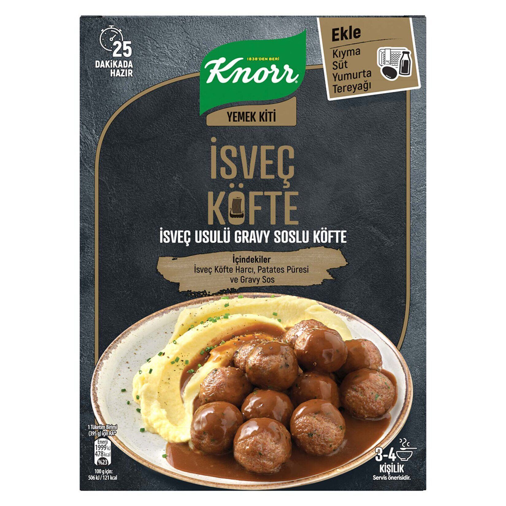 Knorr Yemek Kiti İsveç Usulü Gravy Soslu Köfte 150 Gr