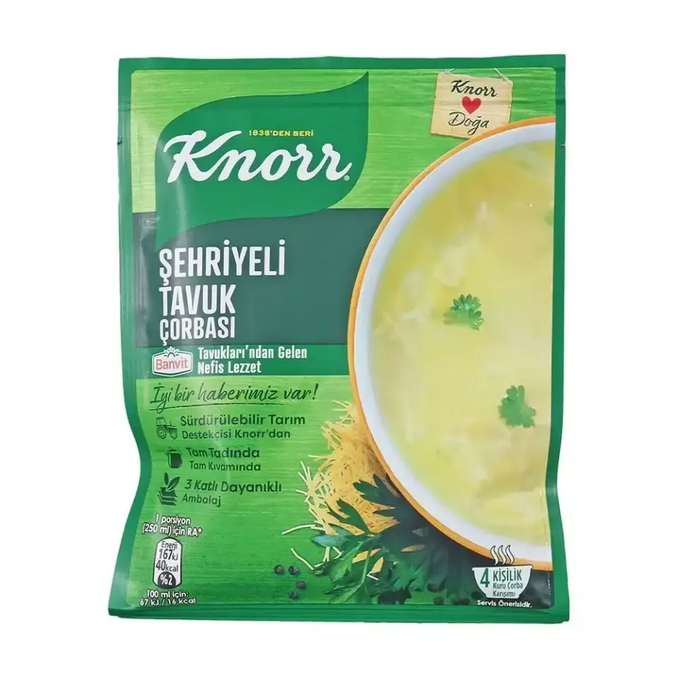 Knorr Hazır Çorba Şehriyeli Tavuk 4 Kişilik 51 Gr