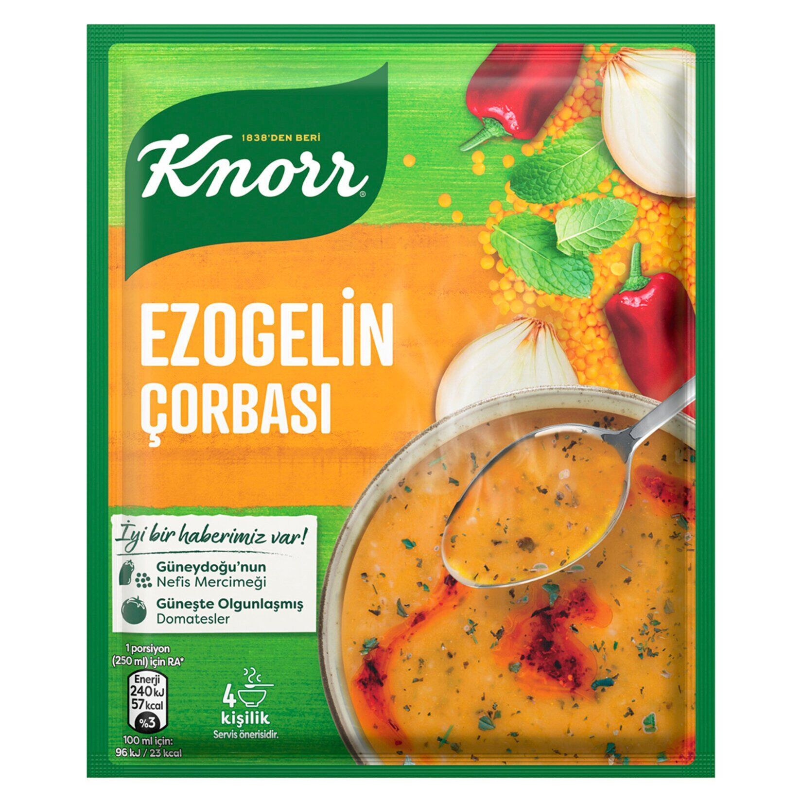 Knorr Hazır Çorba Ezogelin 4 Kişilik 74 Gr