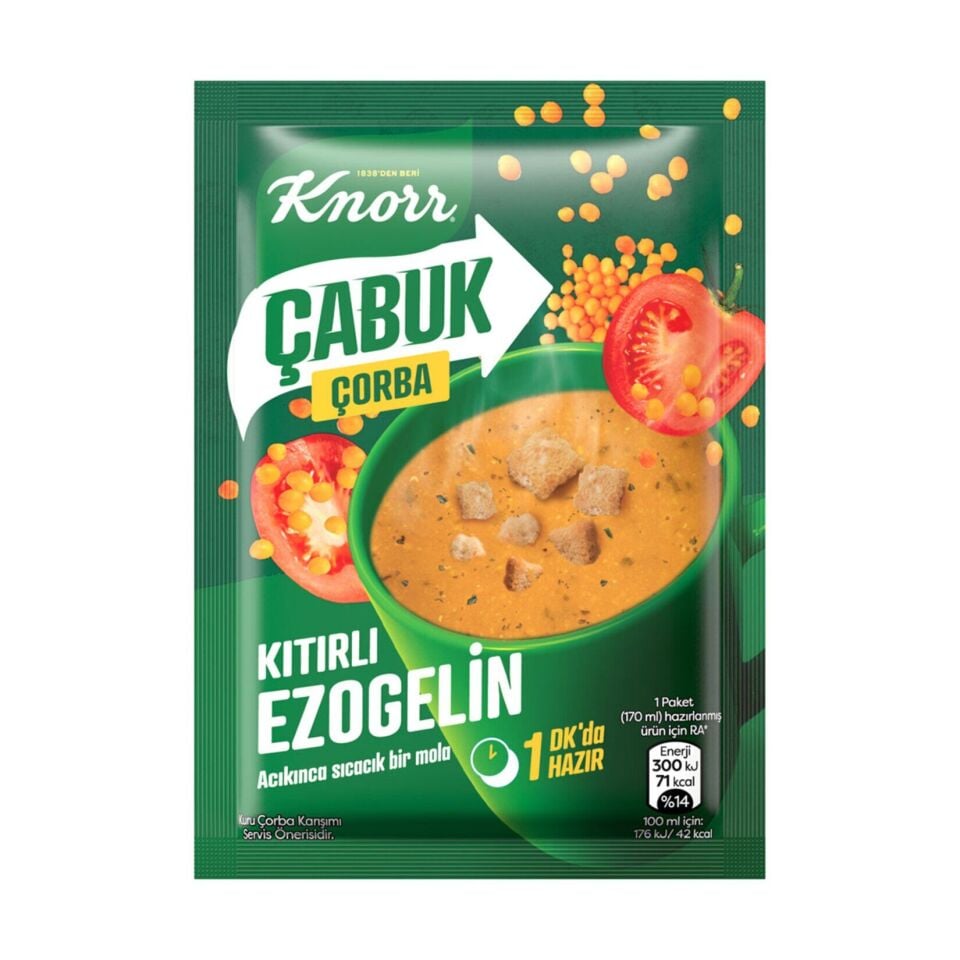 Knorr Çabuk Çorba Kıtırlı Ezogelin 22 Gr X 24 Adet