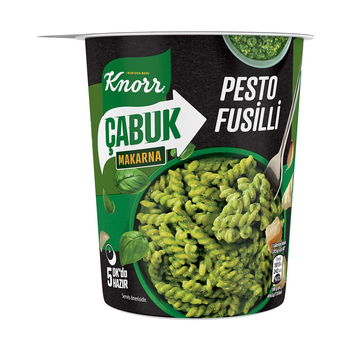 Knorr Çabuk Makarna Pesto Fusilli (Bardak) 65 Gr