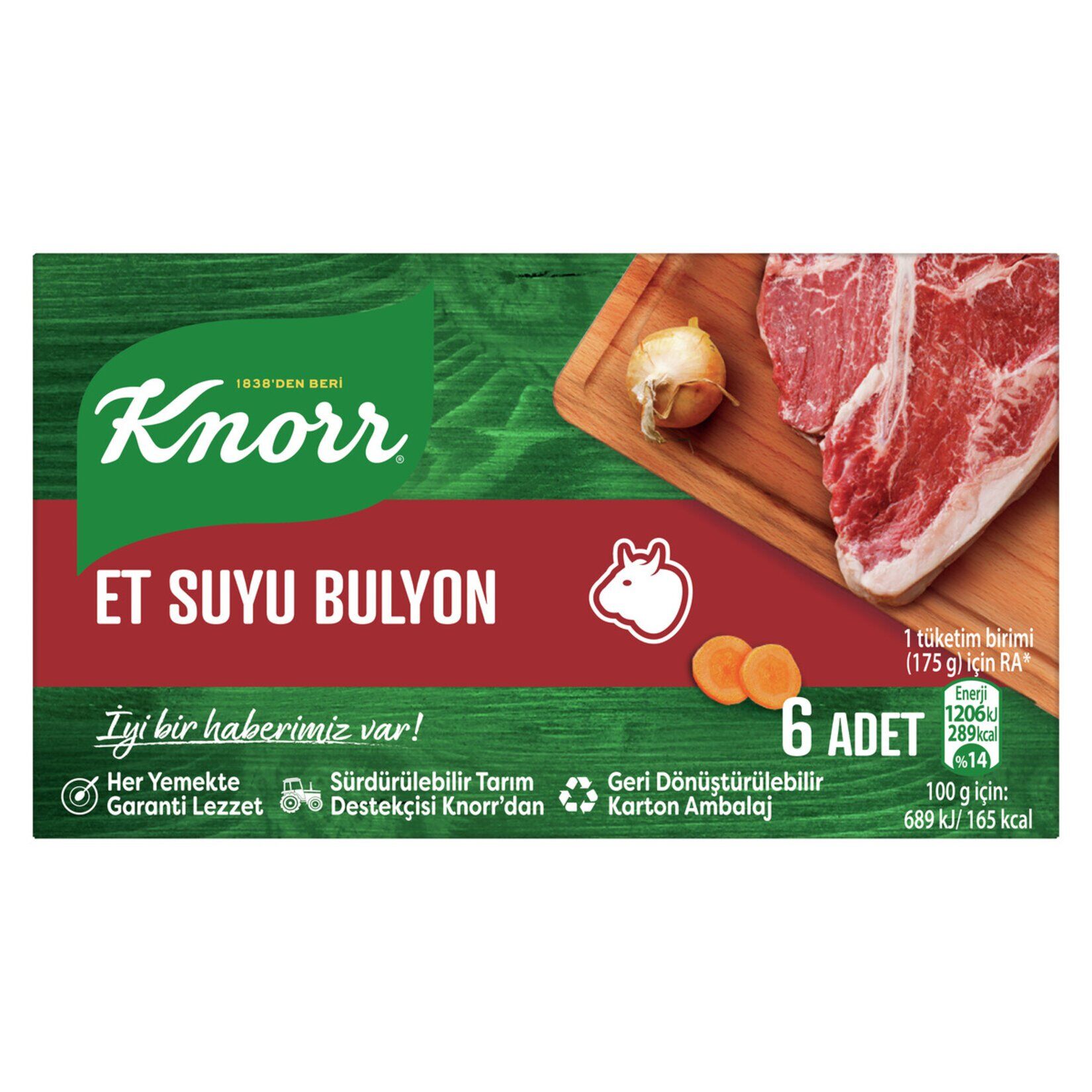 Knorr Et Suyu Bulyon 6’lı 60 Gr