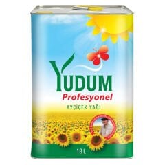 Yudum Ayçiçek Yağı Profesyonel 18 Lt Teneke
