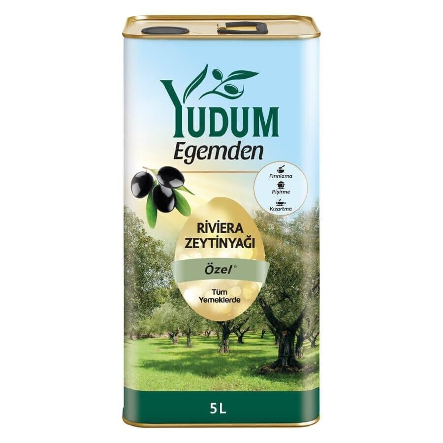 Yudum Egemden Riviera Zeytinyağı 5 Lt Teneke