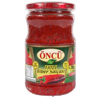 Öncü Tatlı Biber Salçası  Cam 700 Gr