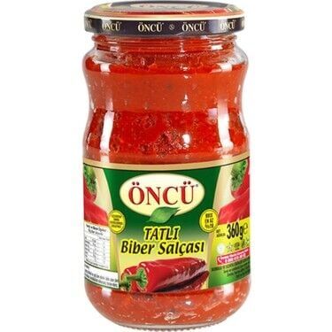 Öncü Tatlı Biber Salçası Cam 360 Gr