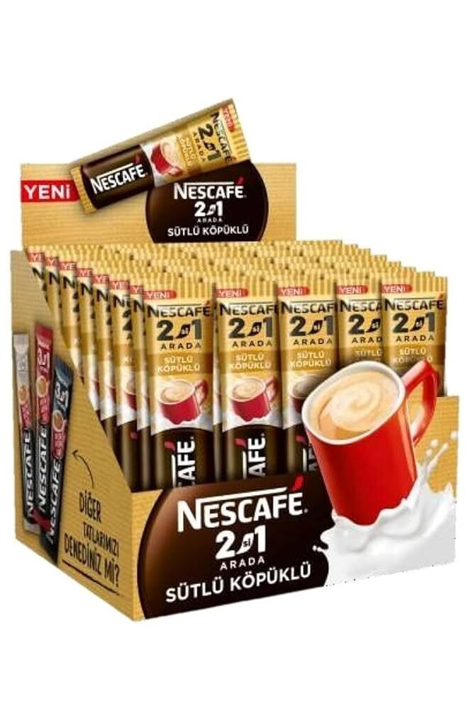 Nescafe 3'ü 1 Arada Sütlü Köpüklü 18 GR X 48 ADET