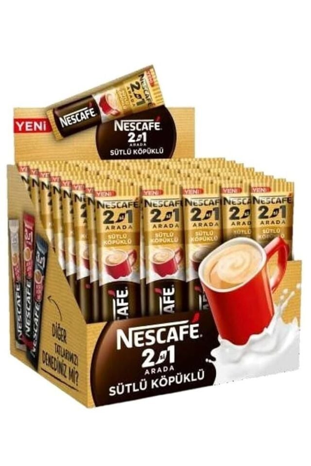 Nescafe 3'ü 1 Arada Sütlü Köpüklü 18 Gr X 48 Adet